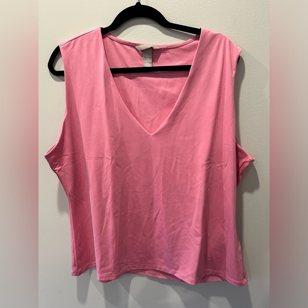 Stechy pink tank top super soft tank sleeve in XXL
